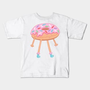 Happy donut out for a stroll Kids T-Shirt